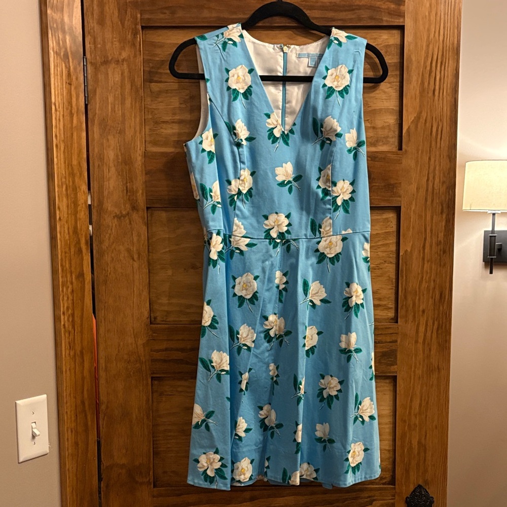 Draper James Blue Floral Midi Dress